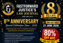 🎉 FASTFORWARD JUSTICE’S LAW JOURNAL 🎉8TH ANNIVERSARY SPECIAL CELEBRATION ISSUE – 2026