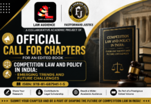 Call for Chapters: Competition Law and Policy in India – Emerging Trends and Future Challenges | Edited Book 2026|ISBN 978-81-687941-1-5|