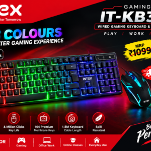 Intex IT-KB334 Wired Gaming Keyboard and Mouse Combo – RGB Backlit Intex IT-KB334 Wired Gaming Keyboard and Mouse Combo – RGB Backlit